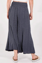 Load image into Gallery viewer, Made in Italy Pinstriped Wide Leg Trousers - Charcoal