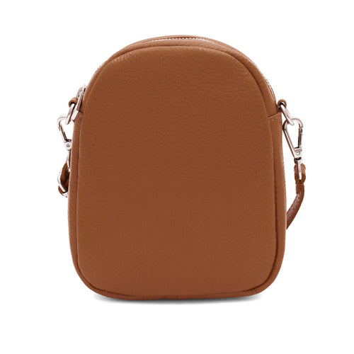 Small Tan Cross Body Leather Bag