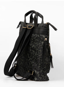 Sarta Top Handle Backpack - Khaki