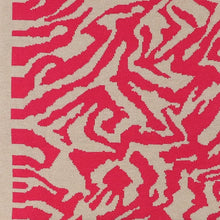 Load image into Gallery viewer, POM Raspberry Animal Stripe Snood