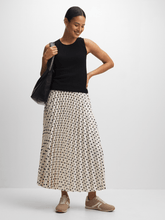 Load image into Gallery viewer, Dreams Polka Dot Pleated Skirt - Cream/Black
