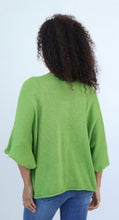 Load image into Gallery viewer, Made in Italy Fine Knit Seam Front Top - Apple