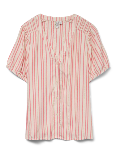 Vero Moda Striped Short Sleeve Blouse