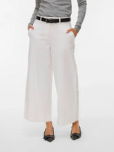 Load image into Gallery viewer, AWARE Wide Leg Organic Cotton Ankle Trousers - White