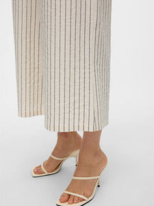 AWARE Wide Leg Birch & Grey Striped Culottes