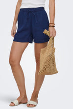 Load image into Gallery viewer, ONLY Indigo Seersucker Pull On Shorts