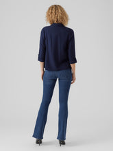 Load image into Gallery viewer, Vero Moda Navy 3/4 Sleeve Blazer - Navy
