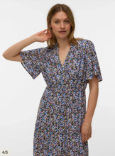 Load image into Gallery viewer, Vero Moda Ditsy Print Angel Sleeve Dress
