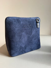 Load image into Gallery viewer, Suede and leather Small Cross Body Bag - Navy