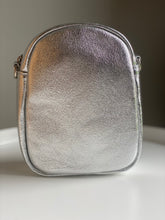 Load image into Gallery viewer, Silver Small Leather Cross Body Bag