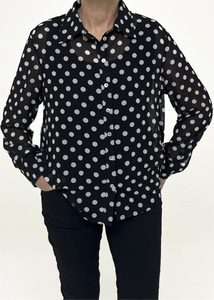 Dreams Black Polka Dot Shirt