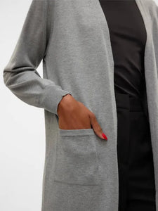 Vero Moda Longline Cardigan - Grey