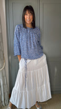 Load image into Gallery viewer, Dreams Elongated Spot Print Top - Royal Blue