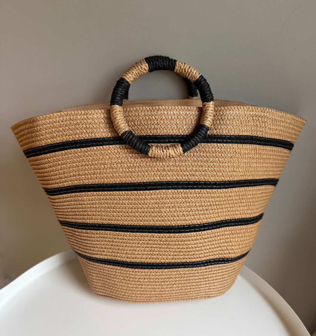 Straw Woven Bucket Bag