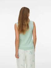Load image into Gallery viewer, AWARE V Neck Knitted Vest Top - Aqua Foam