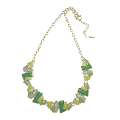 Miss Milly Trio of Greens Necklace