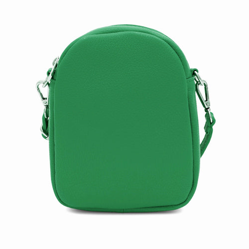 Small Green Cross Body Leather Bag