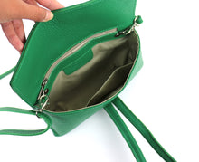 Load image into Gallery viewer, Green Leather Loop Handle Bag