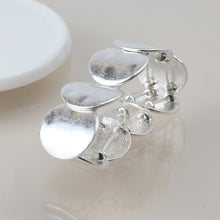 Load image into Gallery viewer, POM Silver Plated Organic Disc Bracelet