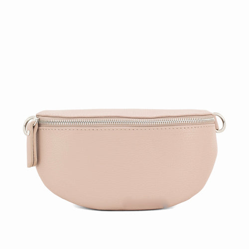 Medium Blush Leather Bum Bag