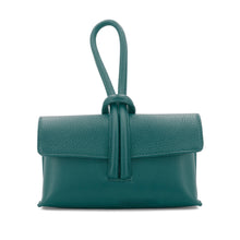 Load image into Gallery viewer, Teal Leather Loop Handle Bag