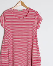 Load image into Gallery viewer, Hot Pink Striped Jersey Parachute Dress