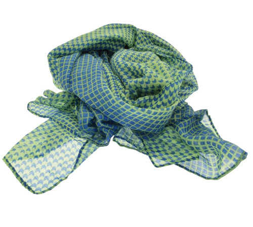 Miss Milly Green Dot Matrix Scarf