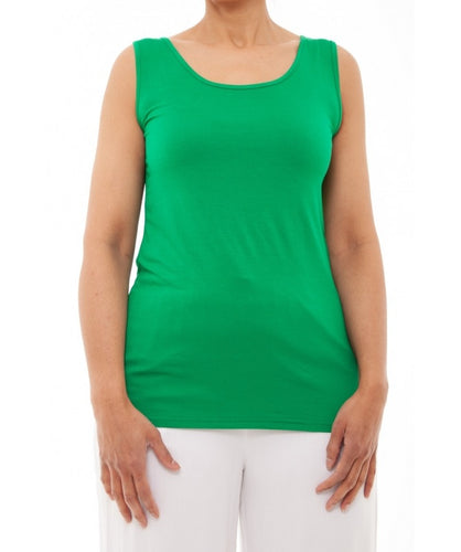 Dreams Bright Green Bamboo Vest Top
