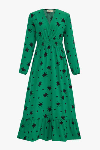 Green Stars Burst Dress