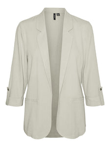 Vero Moda 3/4 Sleeve Beige Blazer