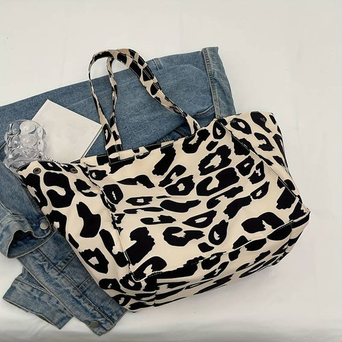 Black & White Animal Print Tote Bag