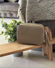 Load image into Gallery viewer, Dark Beige Leather Cross body Bag