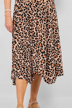 Load image into Gallery viewer, Natural Animal Print Knot Front Jersey Dress