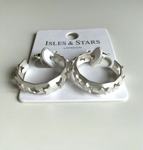Mini Star Cut Out Hoop Earrings