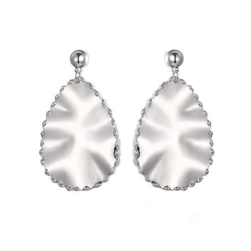High Shine Pear Drop Earrings