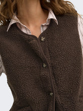 Load image into Gallery viewer, ONLY Baby Teddy Gilet - Chocolate