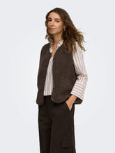 Load image into Gallery viewer, ONLY Baby Teddy Gilet - Chocolate