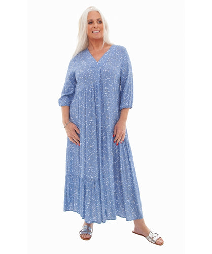 Dreams Pale Blue 3/4 Sleeve Dress