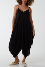 Load image into Gallery viewer, Black Cami Hanky Dress