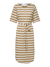 Load image into Gallery viewer, Striped Jersey T-Shirt Dress - Kelp