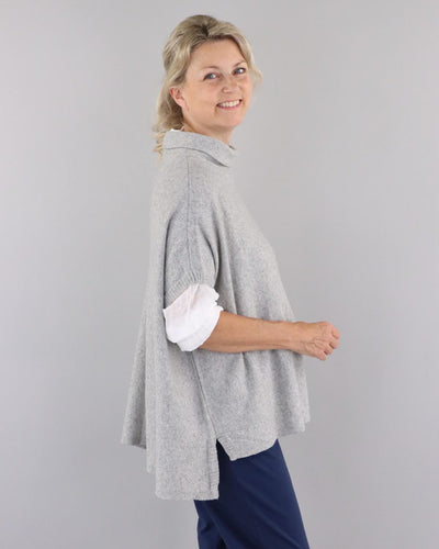Silver Grey Cashmere Blend Tunic