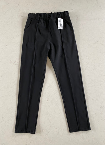 Black Pin Tuck Capri Trousers