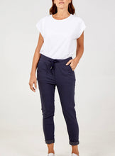 Load image into Gallery viewer, Plain Magic Stretch Trousers Navy